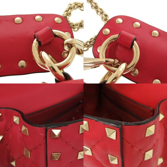 VALENTINO GARAVANI Red Leather Shoulder Bag - Picture 11 of 11